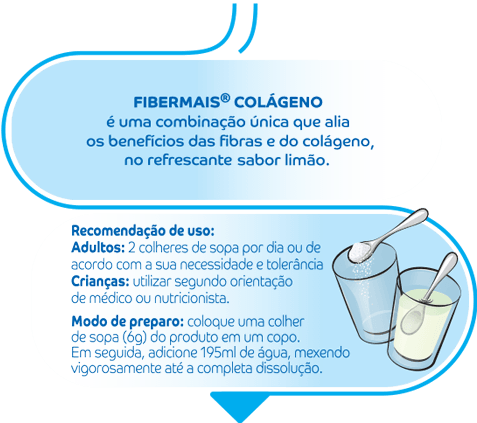 Infografico Mix de Fibras com Colágeno