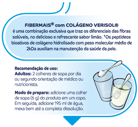 Infografico Mix de Fibras com Colágeno